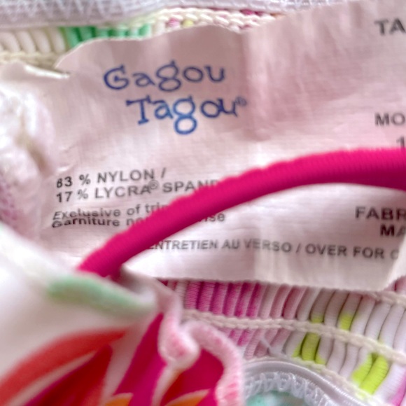 4/$20💥18M Strappy Flared Summer Tank Top, Smocked Ruffle Top, Bright Print - Picture 6 of 6